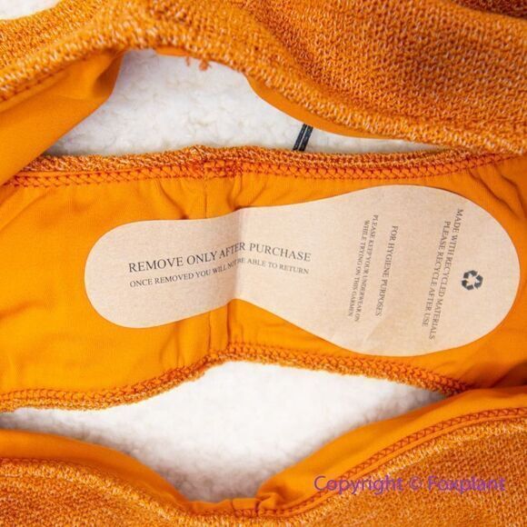 New! Set! In‎ Your Arms Free People Oceanic Bikini Top and bottom orange, size M - Picture 6 of 13